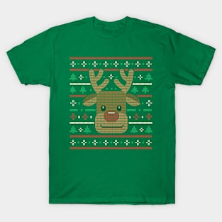 Reindeer Ugly Sweater T-Shirt